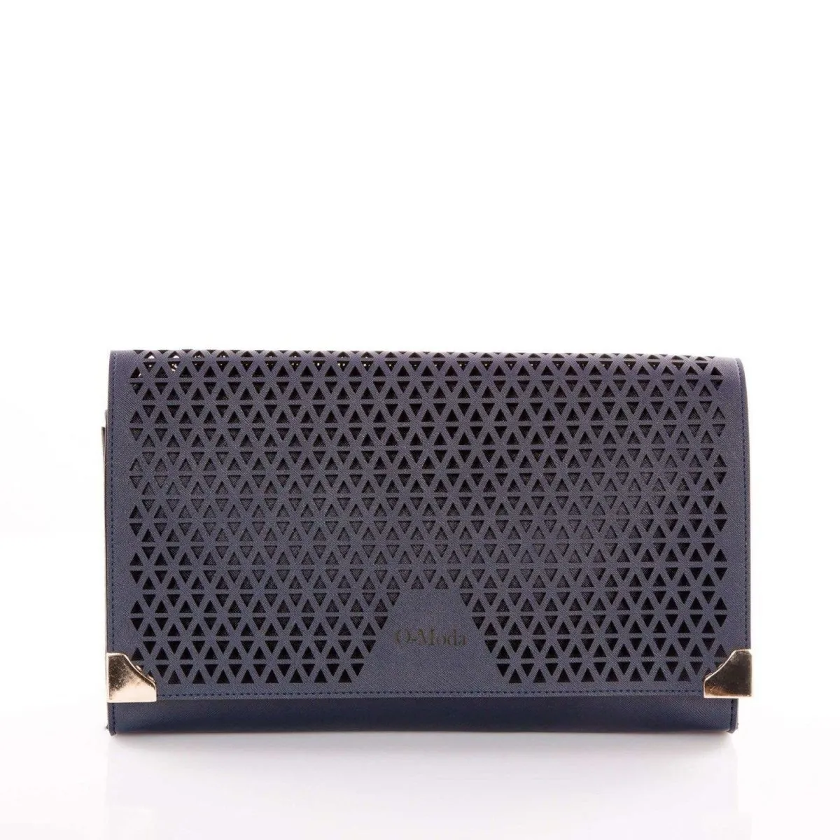 Laser Cut Faux Leather Designer Evening Bag