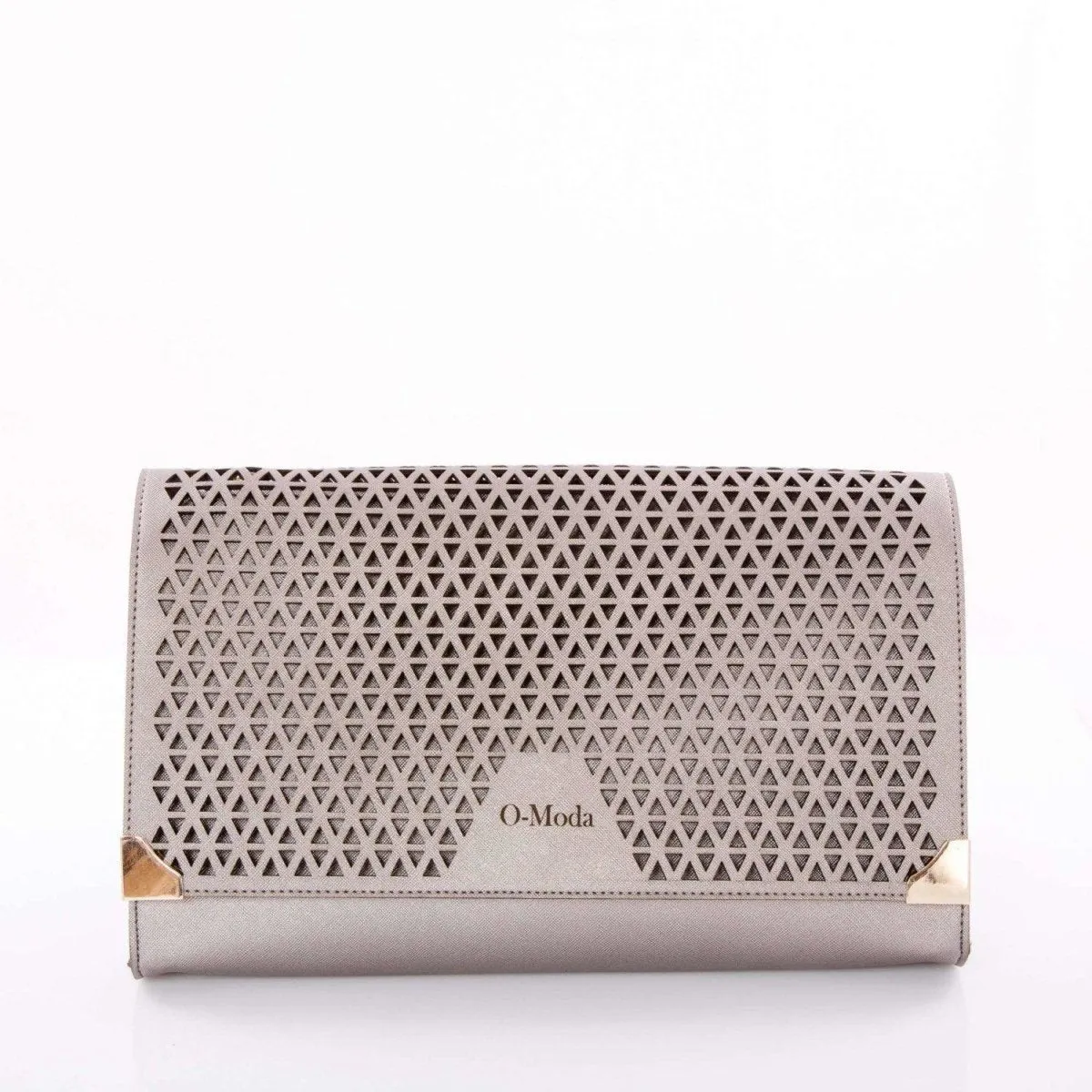 Laser Cut Faux Leather Designer Evening Bag