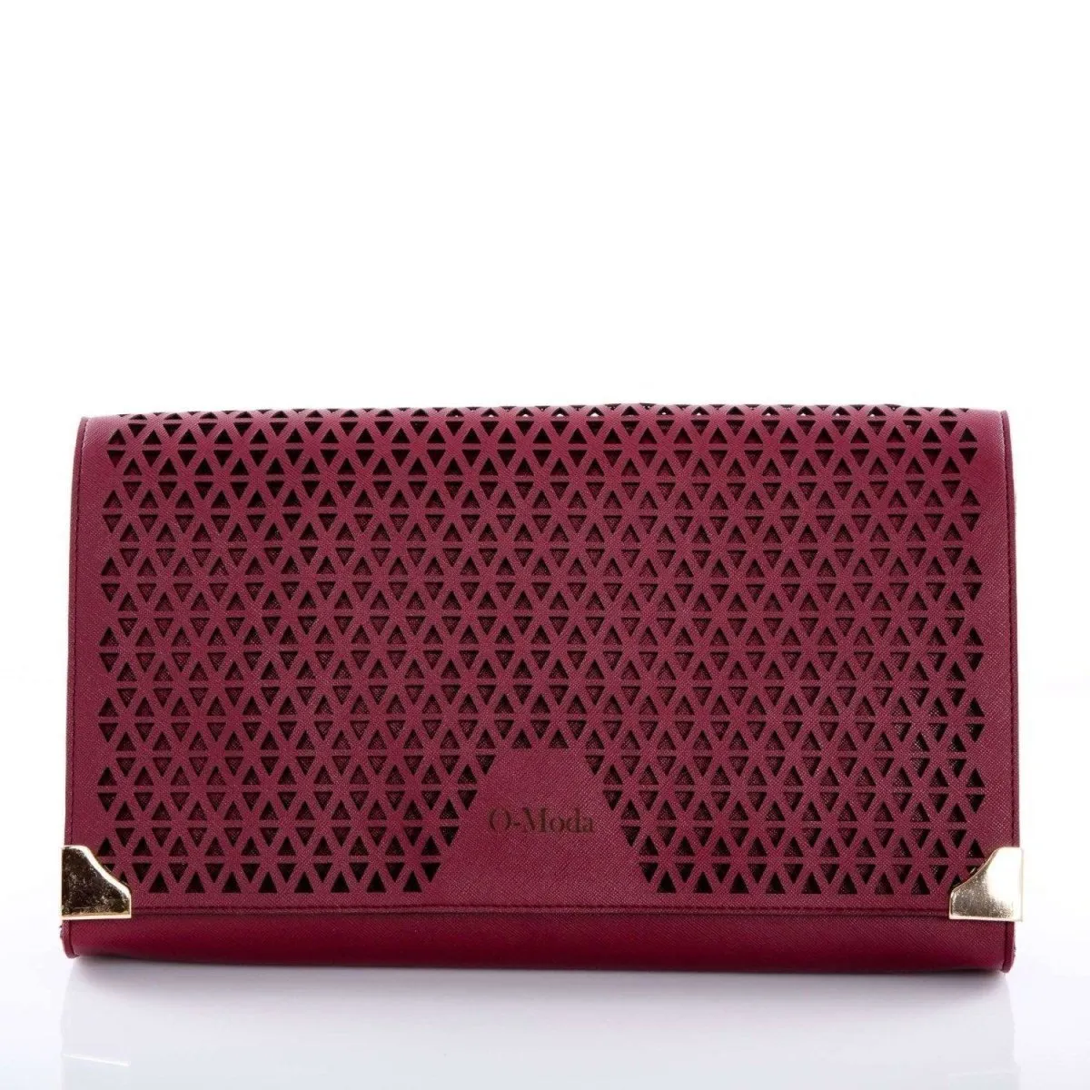 Laser Cut Faux Leather Designer Evening Bag