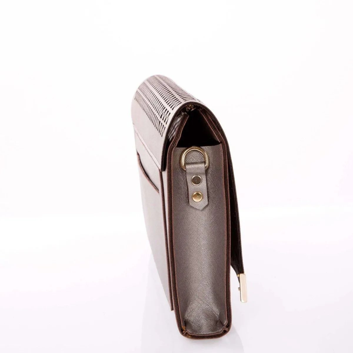Laser Cut Faux Leather Designer Evening Bag