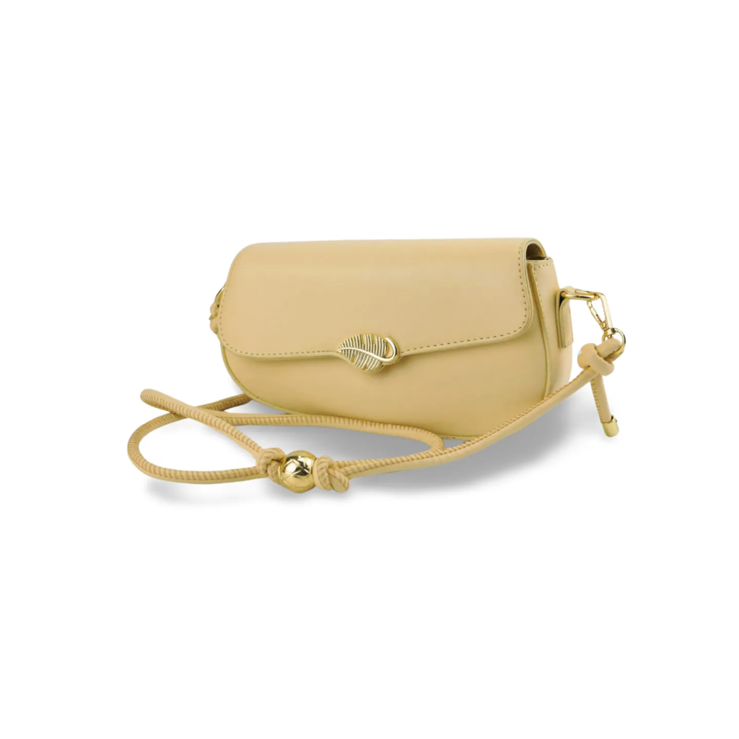 Luxurious Crossbody Bag with Gold Leaf Accents-art 2004