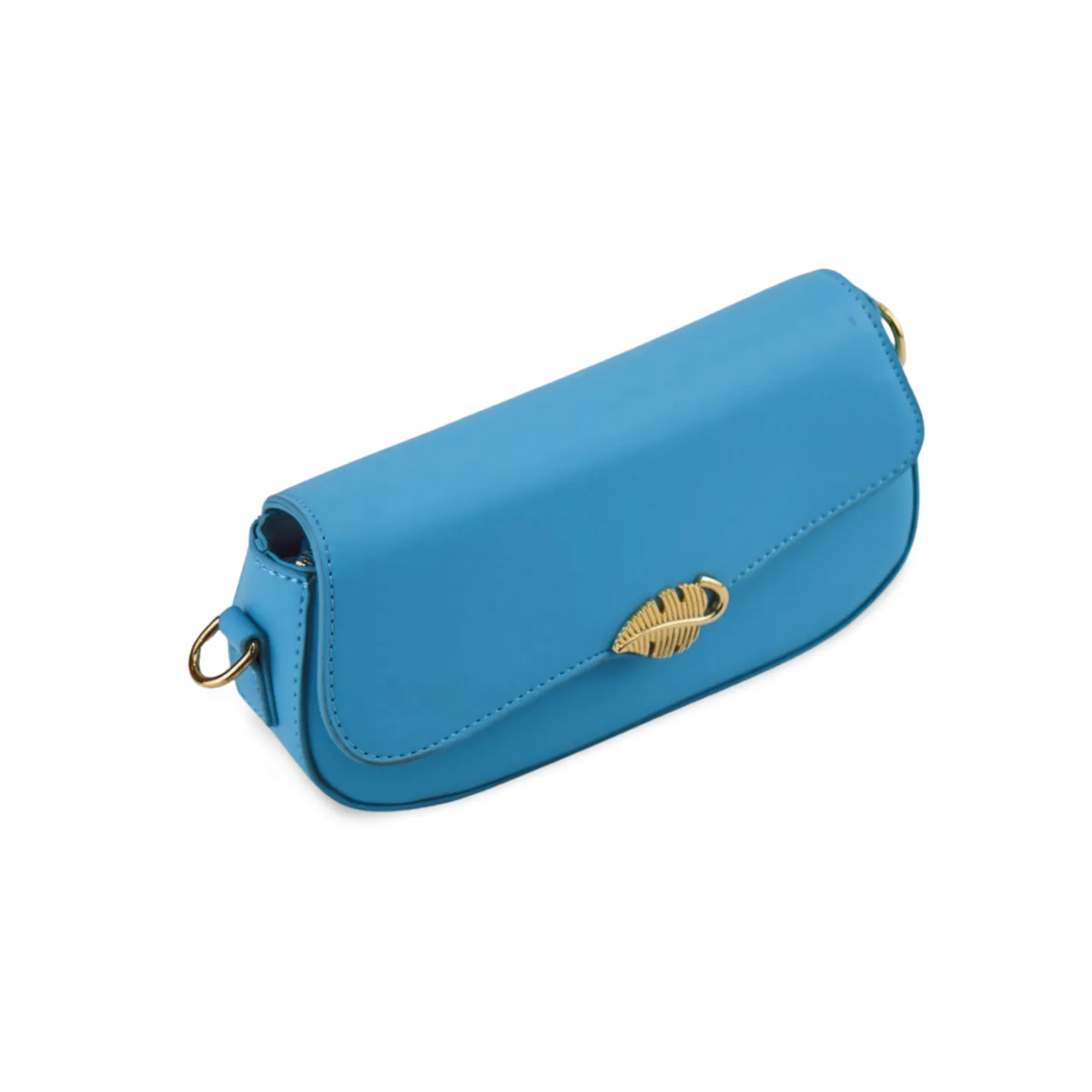 Luxurious Crossbody Bag with Gold Leaf Accents-art 2004