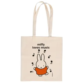 miffy loves music  Personalised Tote Bag