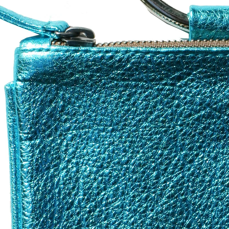 Mini Ring Wristlet - Electric Blue