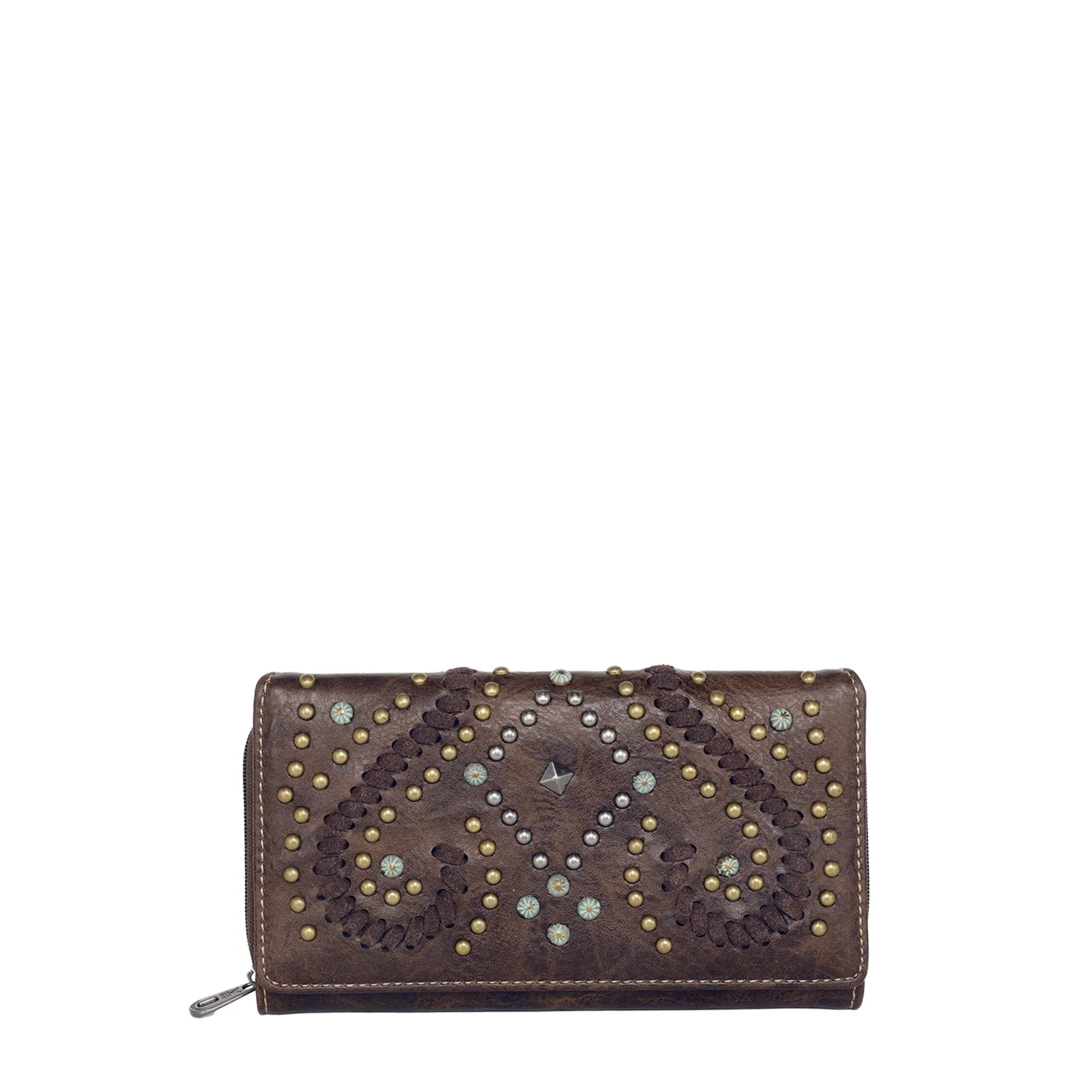 MW1063-W010 Montana West Whipstitch Collection Wallet