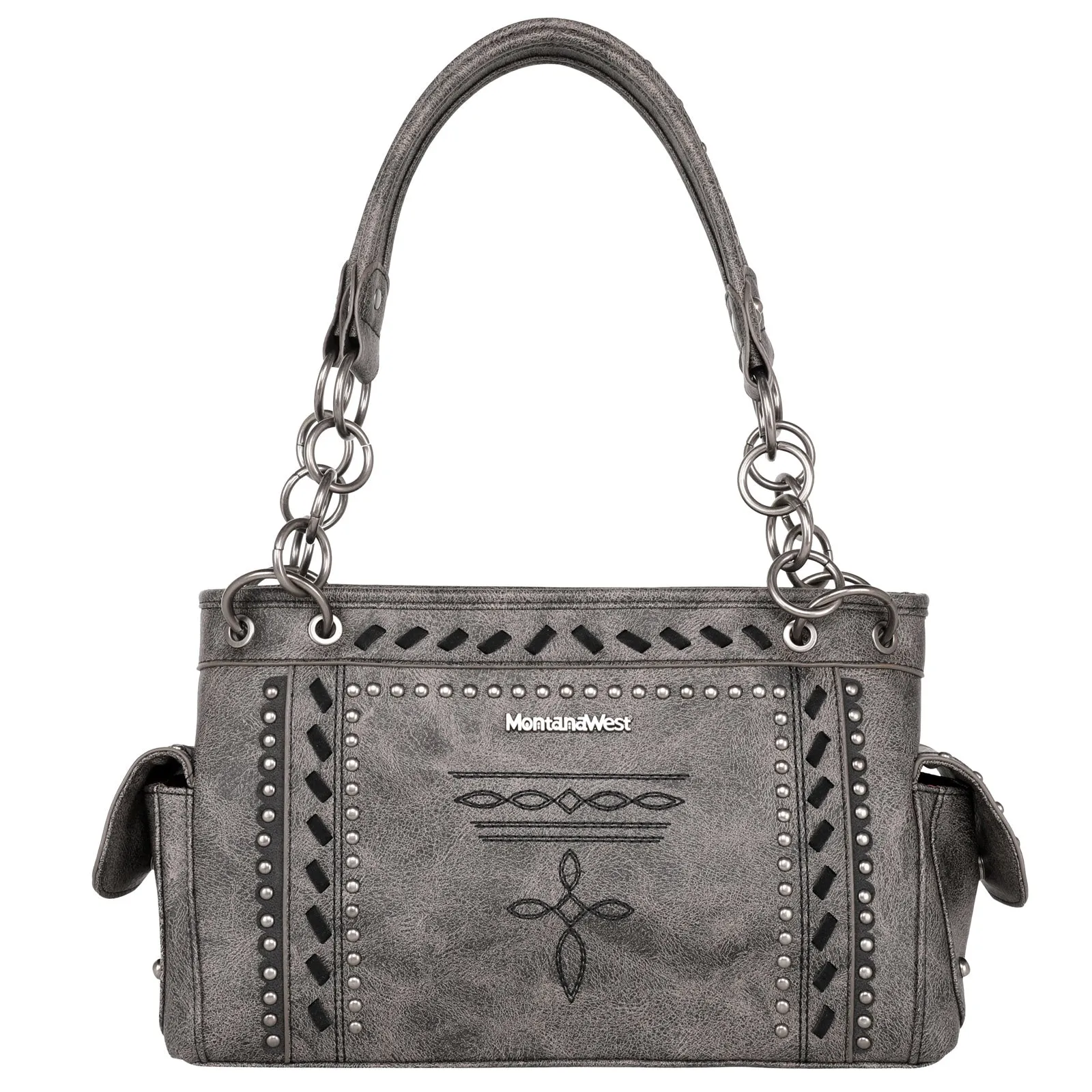 MW1124G-8085 Montana West Whipstitch Collection Concealed Carry Satchel