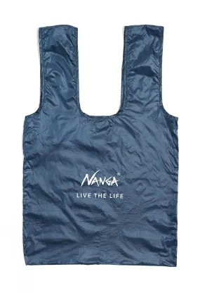 Nanga Nanga Pocketable Eco Bag(Live The Life) - Navy