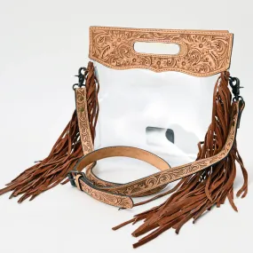 Old River Western Leather Clear Concert Purse