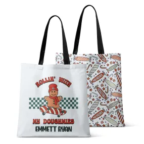 Personalized Christmas Tote Bags | Skateboard