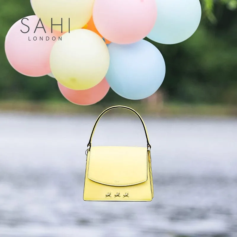Sahi Age of Innocence Leather Satchel Crossbody Bag