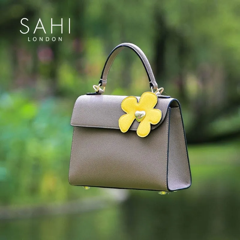 Sahi Little Flower Lily Crossbody Leather Satchel Bag