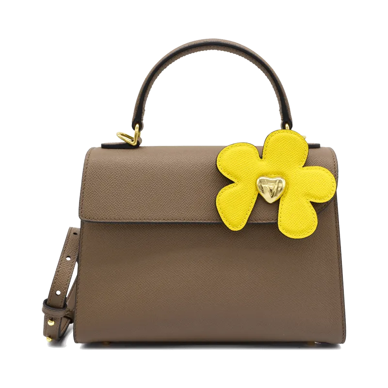 Sahi Little Flower Lily Crossbody Leather Satchel Bag