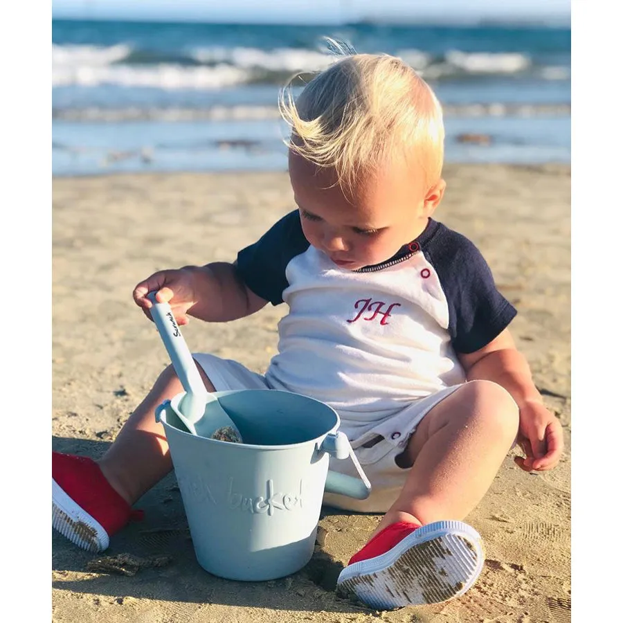 Scrunch Bucket & Spade Set - Duck Egg Blue