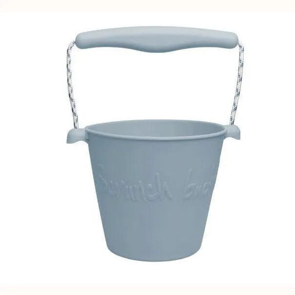 Scrunch Bucket & Spade Set - Duck Egg Blue