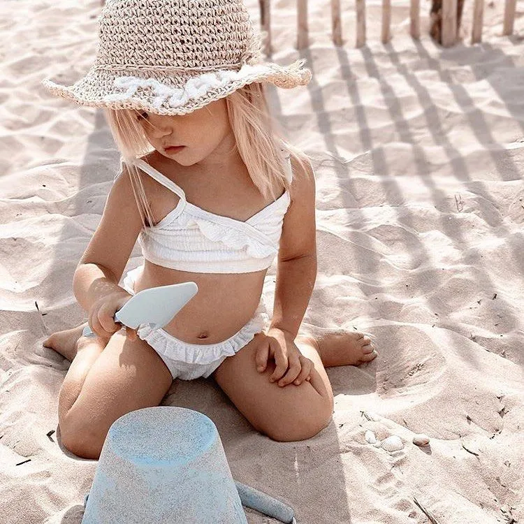 Scrunch Bucket & Spade Set - Duck Egg Blue