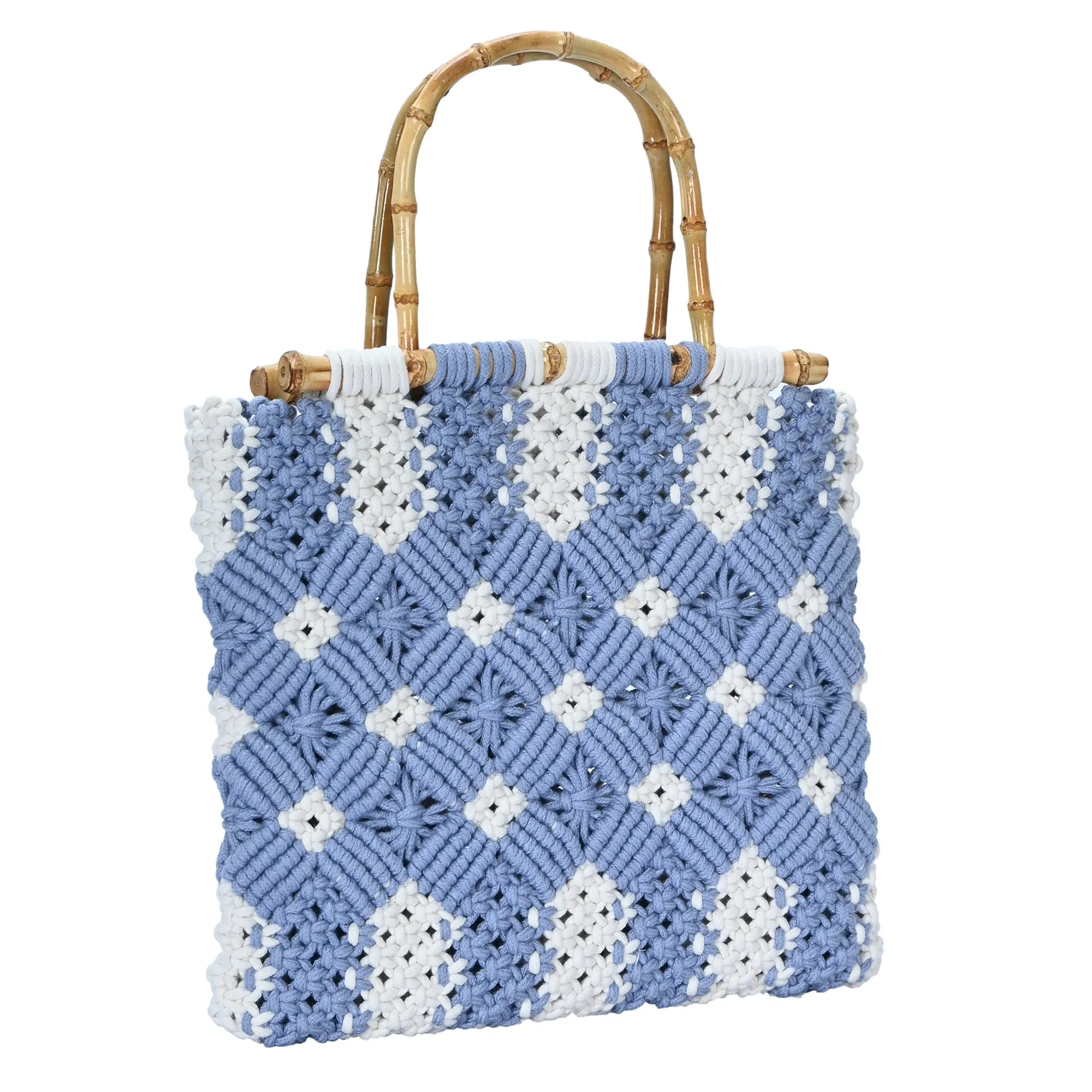 Sky Crochet Knitted Handbag