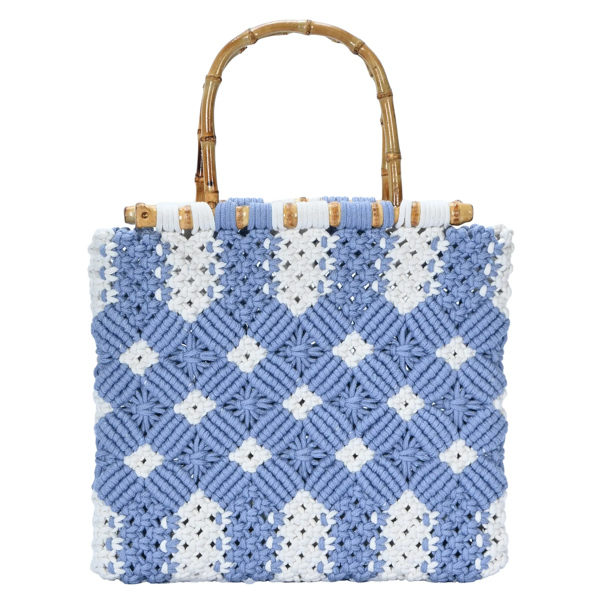 Sky Crochet Knitted Handbag