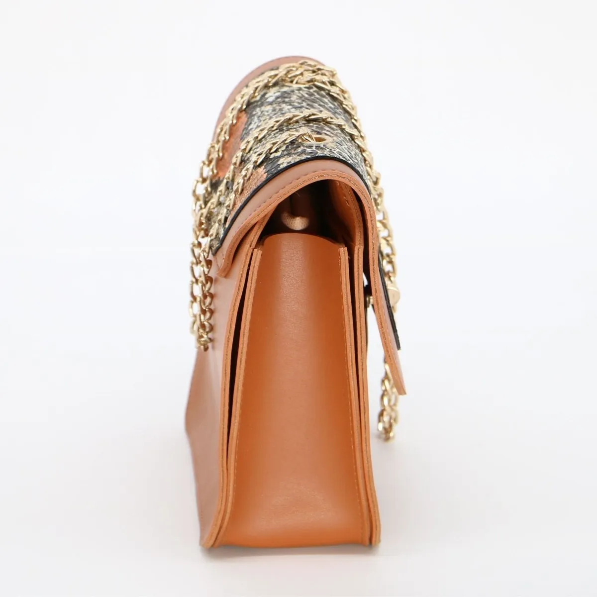 Snake Skin Effect Cross Body Bag