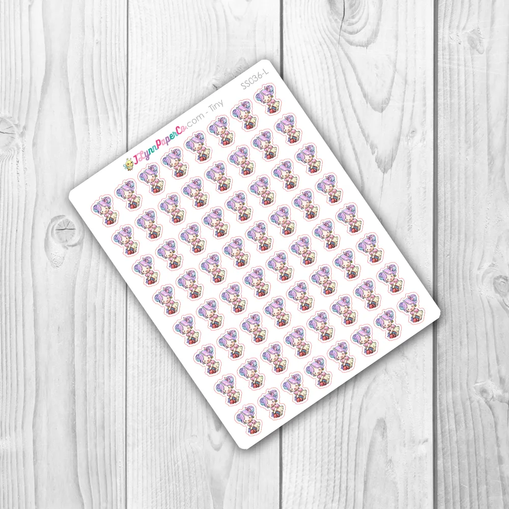 Starshine with Shopping Bags Character Stickers | SS036