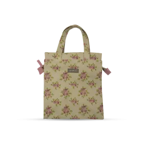 Tall Acrylic Coated Lunch Bag with Zip - Vintage Rose