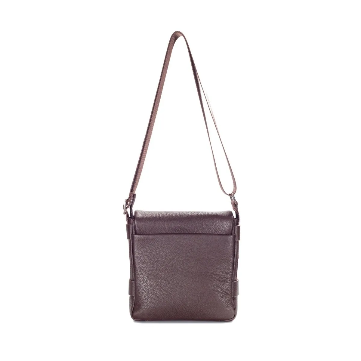 Unisex Premium Pebbled Leather Cross Body Bag
