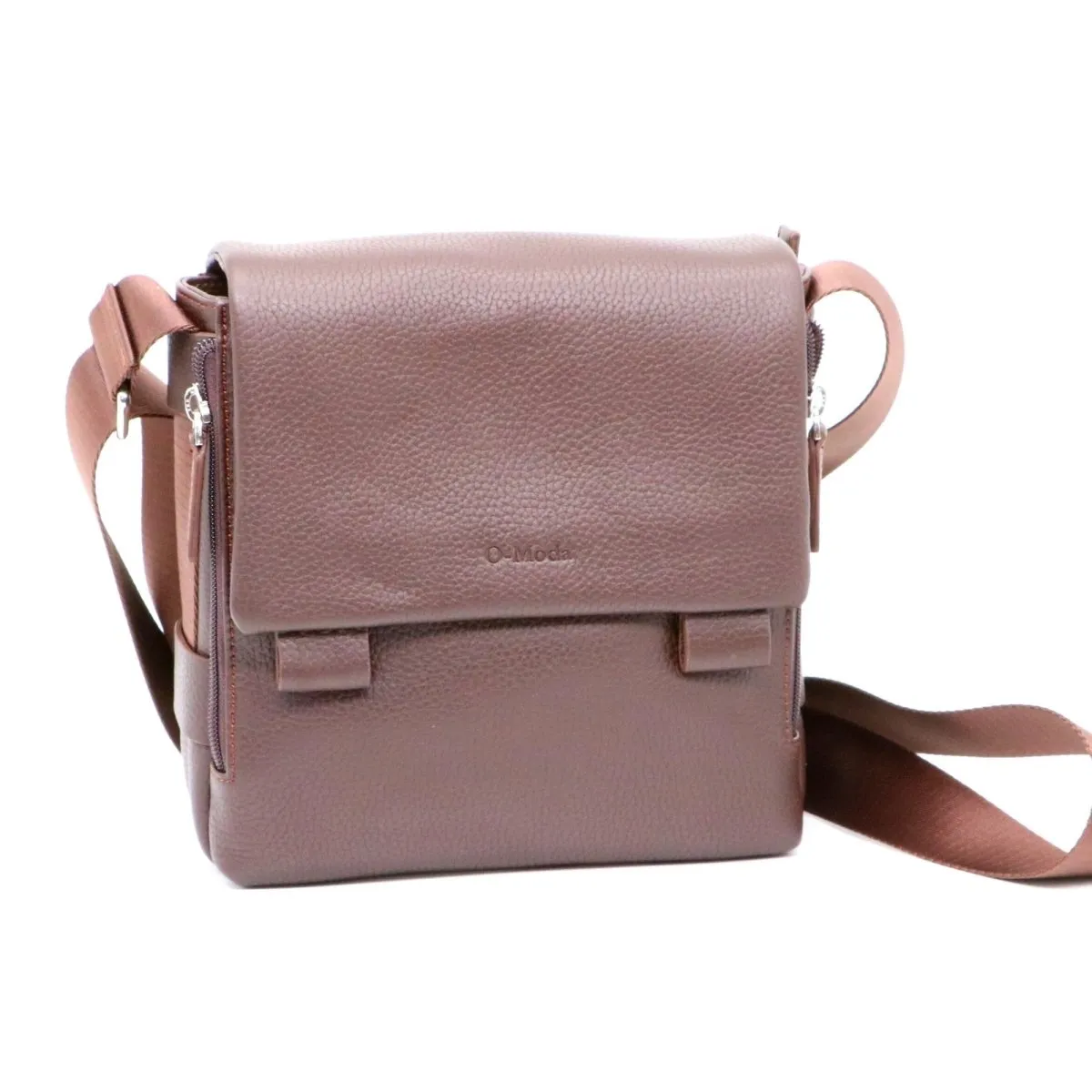 Unisex Premium Pebbled Leather Cross Body Bag