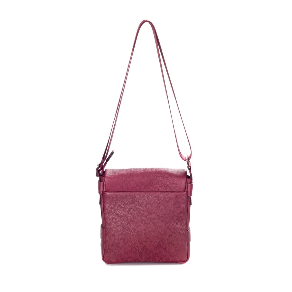 Unisex Premium Pebbled Leather Cross Body Bag