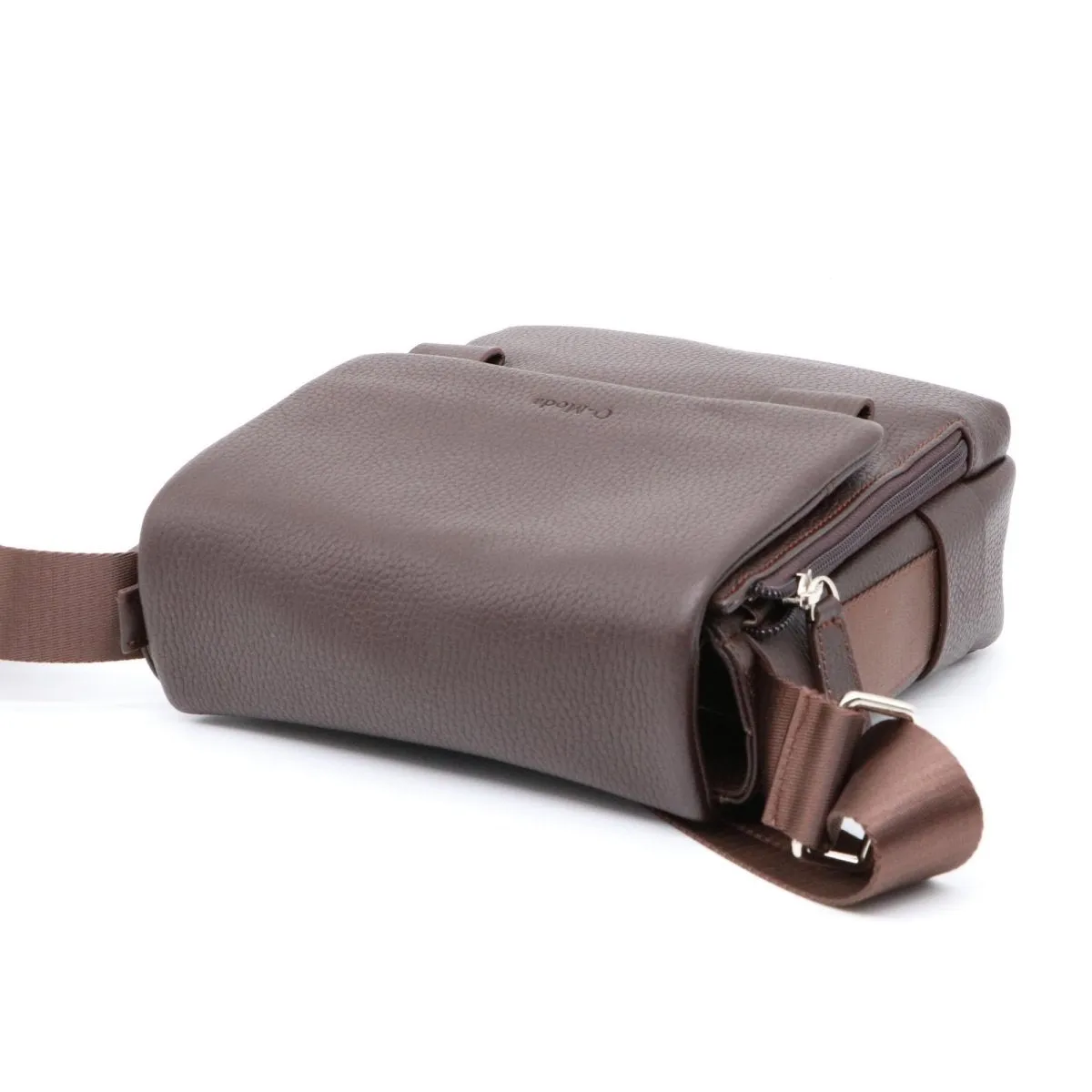 Unisex Premium Pebbled Leather Cross Body Bag