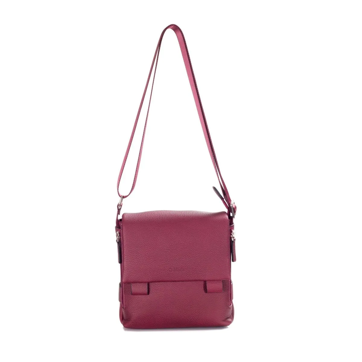 Unisex Premium Pebbled Leather Cross Body Bag
