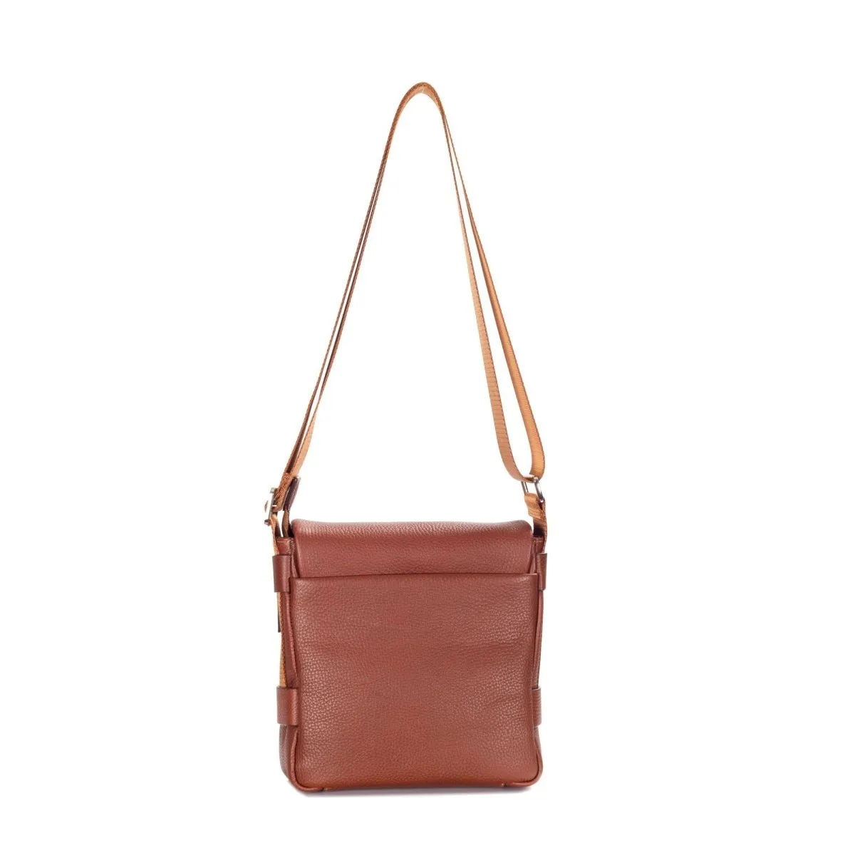 Unisex Premium Pebbled Leather Cross Body Bag
