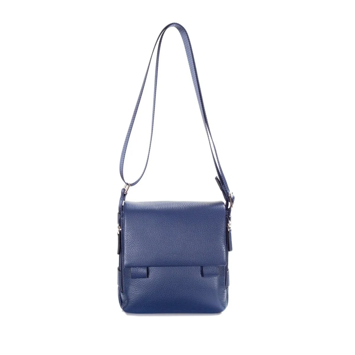 Unisex Premium Pebbled Leather Cross Body Bag