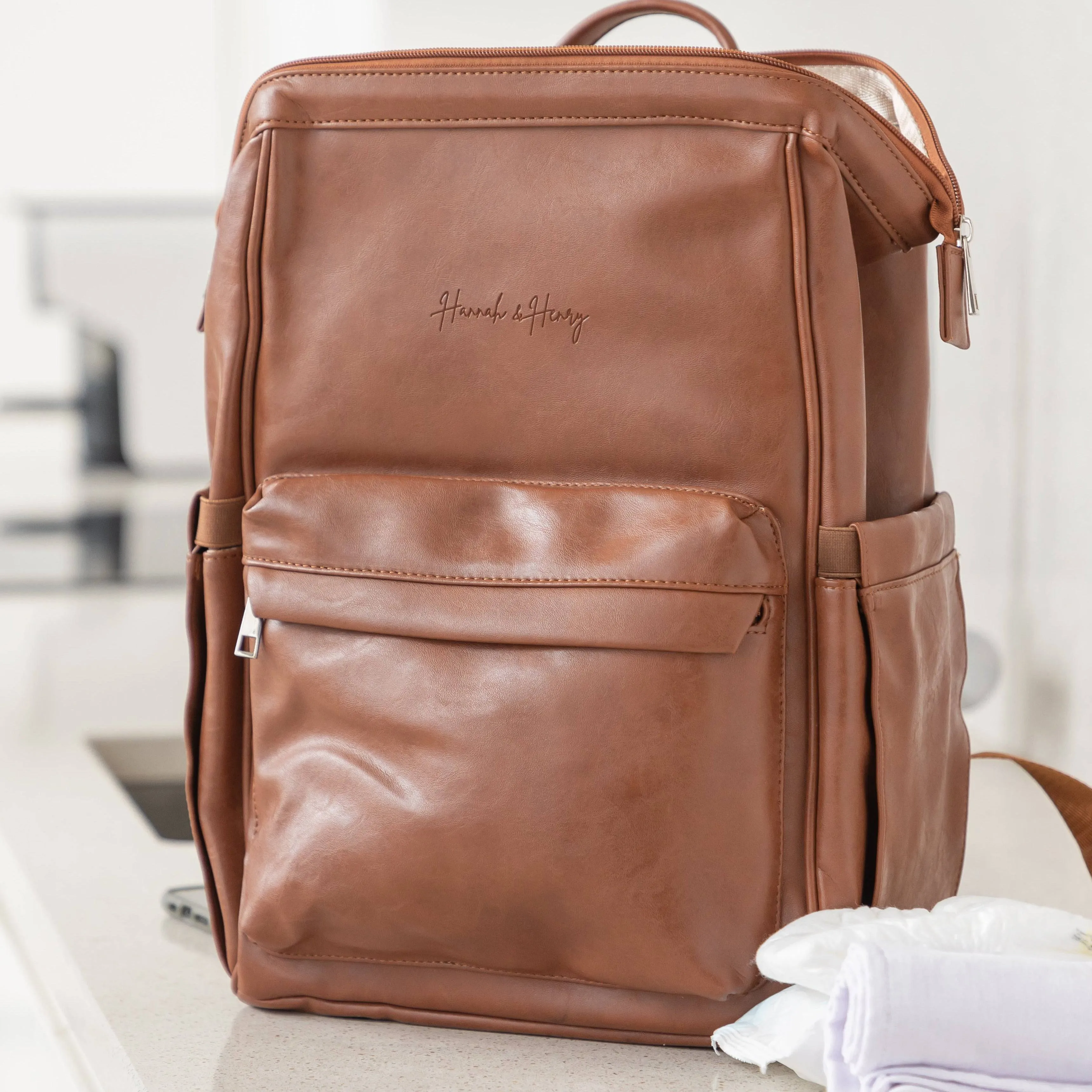 Vintage Diaper Backpack | Brown