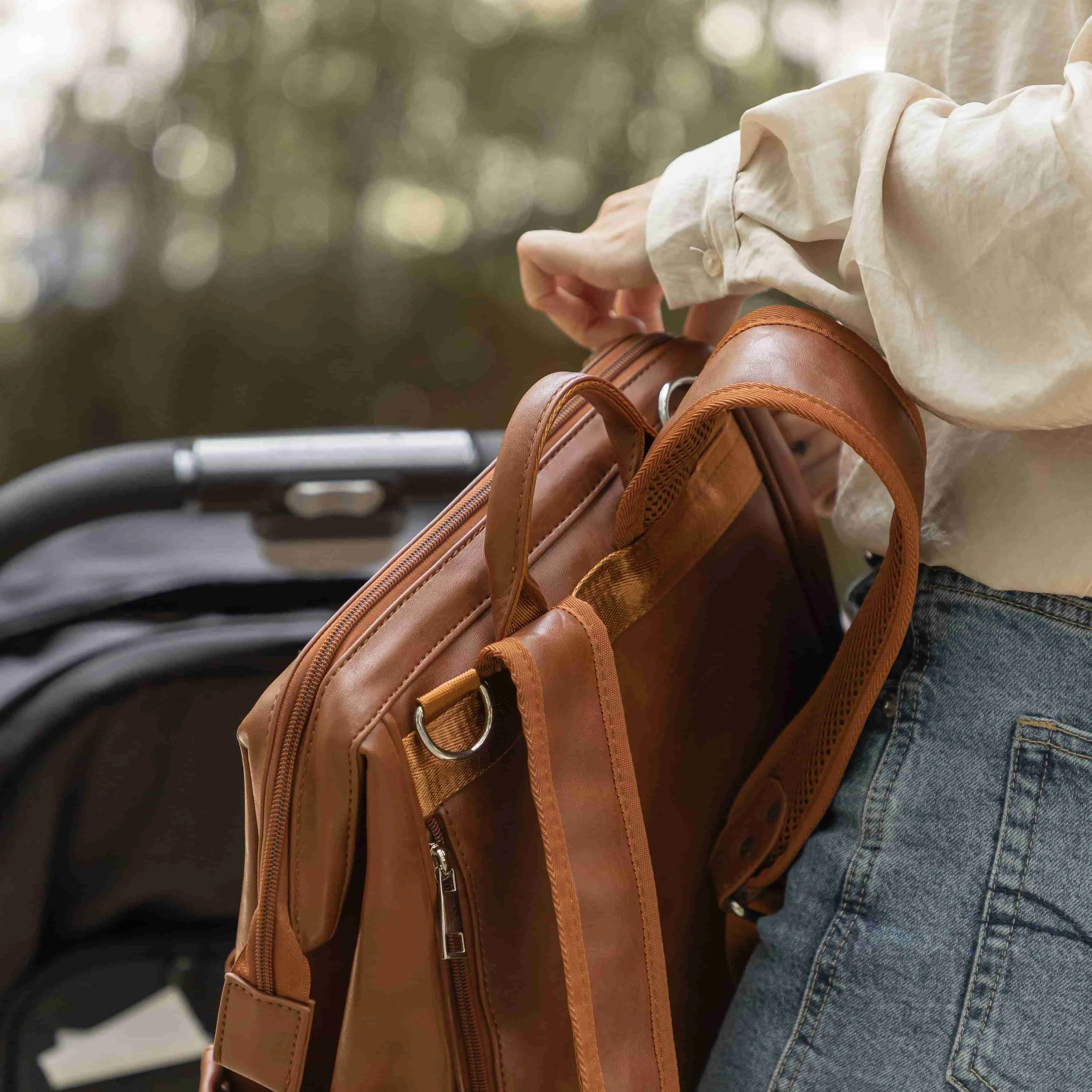 Vintage Diaper Backpack | Brown