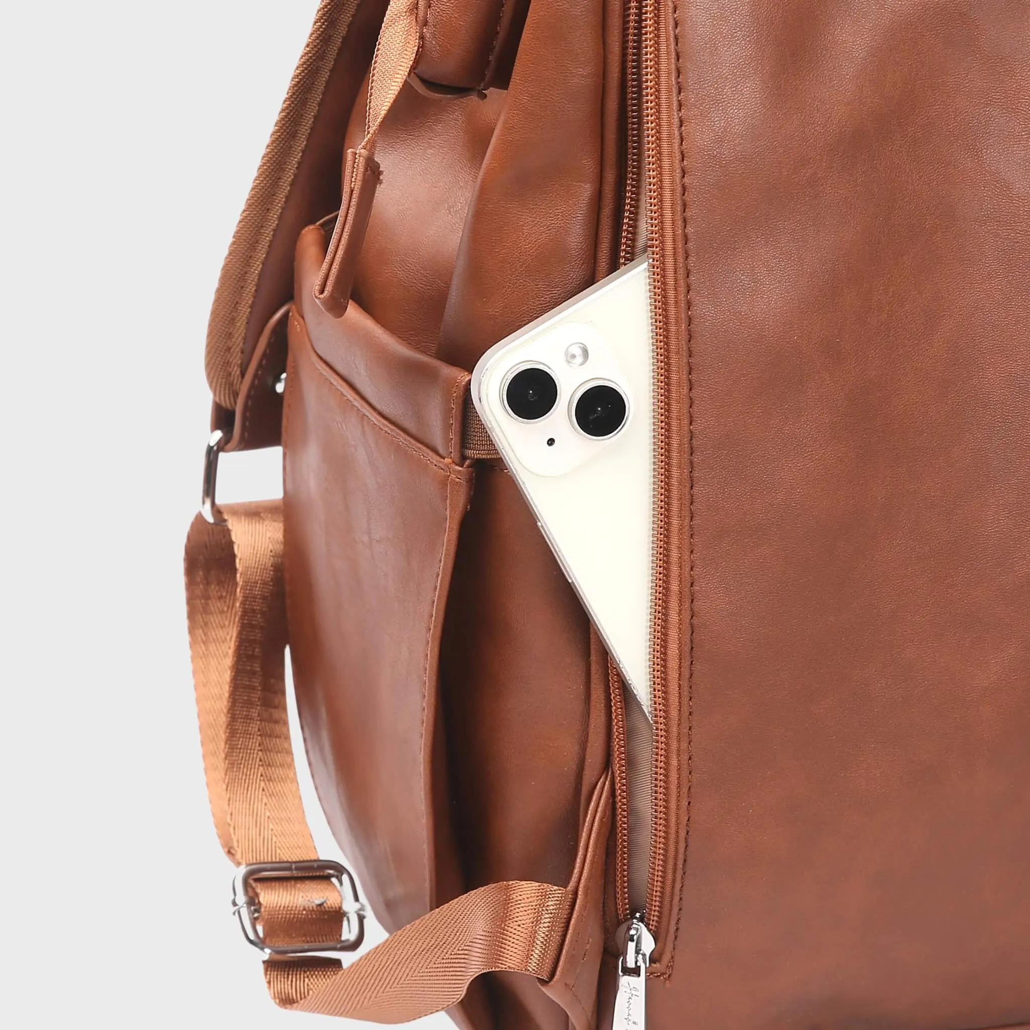 Vintage Diaper Backpack | Brown
