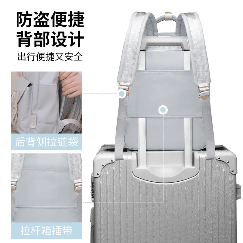 Women's Korean-Style Business Ins Large-Capacity Backpack Oxford Cloth Student Schoolbag All-Match Casual Fashion School